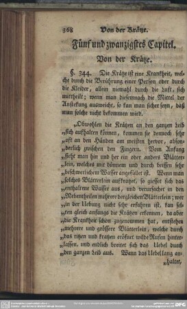 Fünf und zwanzigstes Capitel. Von der Krätze