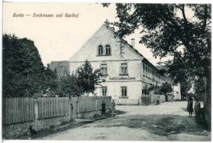 Boritz, Dorfstraße und Gasthof zum goldnen Lamm