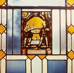 Glasfenster im Gotischen Haus im Wörlitzer Park