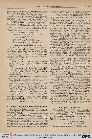 8: Ein neues Verfahren der Freskomalerei