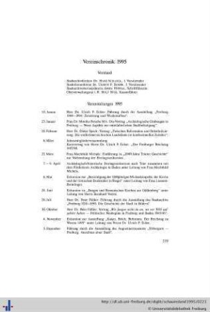 Vereinschronik 1995.