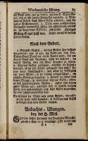 Andachts-Ubungen- bei der H. Meß