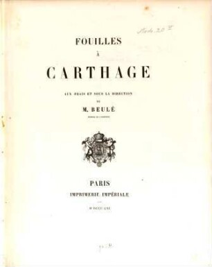 Fouilles à Carthage