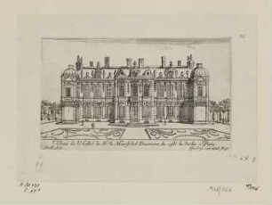 Veuë de l’Hostel de Mr. le Mareschal Daumont..., aus: „Diverses veues faicts par Israel Silvestre“