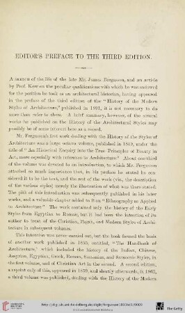 Editor’s preface to the third edition