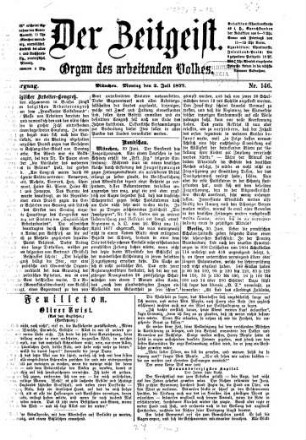 Der Zeitgeist : Organ für das arbeitende Volk. 1877 = Jg. 5, 7 - 12