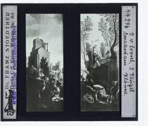 Scorel, Flügelaltar mit Kreuztragung, Kreuzigung und Auferstehung (Amsterdam, Begijnhof) : Seitenflügel
