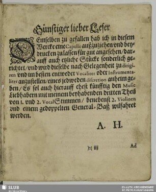Günstiger lieber Leser
