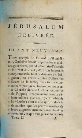 Jerusalem Délivrée : Poëme Du Tasse, Tome Second