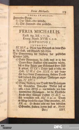 Feria Michaelis.