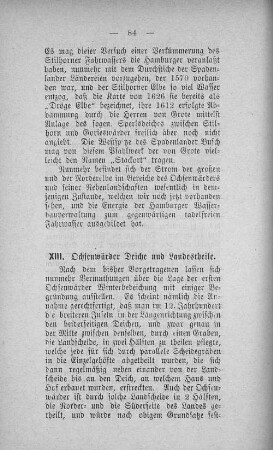 XIII. Ochsenwärder Deiche und Landestheile.