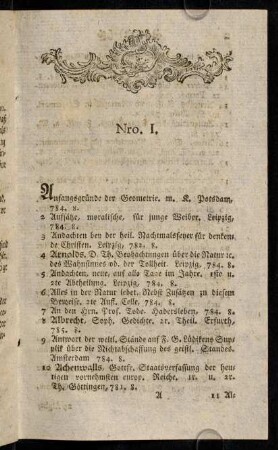 1-12, 1 Anfangsgründe der Geometrie ... - 200 Basedow, J. B. von der Lehrform der Latinität, ...