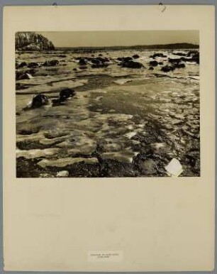 Eisschollen in Lloyd Harbor bei Lloyd Neck, Long Island