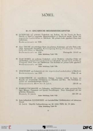 Möbel (Nr. 48-81)