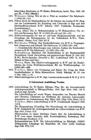 3. Lehrerstand. Ausbildung. Vereine
