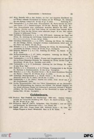 Goldmünzen (Nr. 2332-2433)