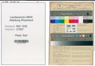 Entnazifizierung Karl Pauk , geb. 12.06.1900 (Kaufmaennischer Angestellter)