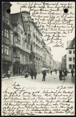 Leipzig. Nicolaistrasse.