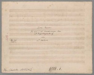 Masses, coro, org, op. 28/1 - BSB Mus.Schott.Ha 10721-2