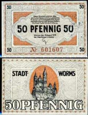 Worms 50 Pfennig