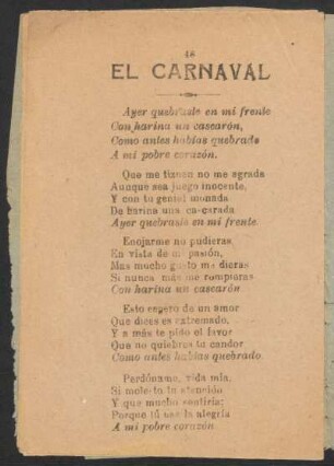El carnaval