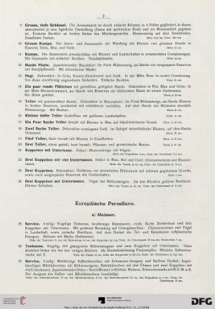Europäische Porzellane (Nr. 25-115)