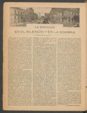La emoción en el silencio y en la sombra