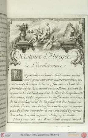 Histoire Abregée de l'architecture