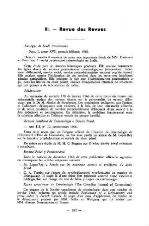 247-248, 3. Revue des Revues