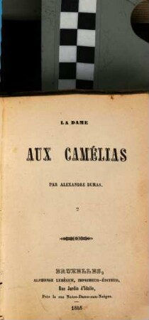 La dame aux camélias, 2