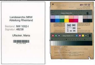 Entnazifizierung Maria Uflacker, geb. 24.05.1889 (Fabrikantin)