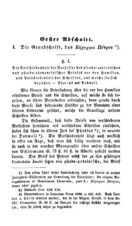 I. Die Grundschrift, das Κήρυγμα Πέτρου.
