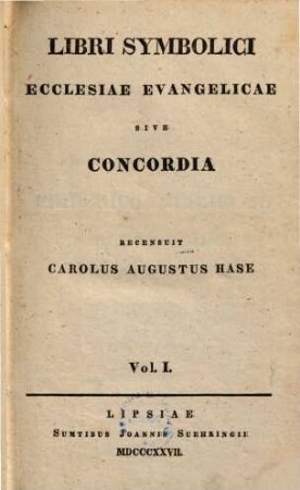 Libri symbolici ecclesiae evangelicae sive Concordia, 1