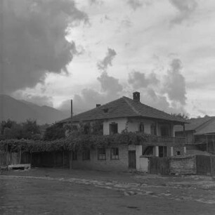 Blick auf ein Wohngebäude in Bansko