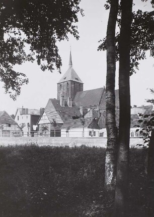 Schlawe, Marienkirche : Schlawe (Slawno/Polen). Teilansicht mit Marienkirche
