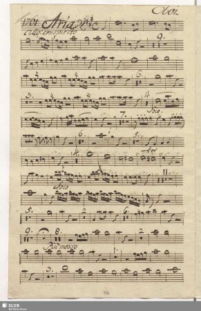 1761. Aria: Il furore se m'accende / Ghinassi, S.