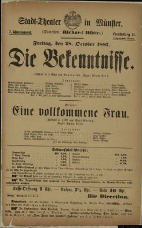 Die Bekenntnisse / Eine vollkommene Frau