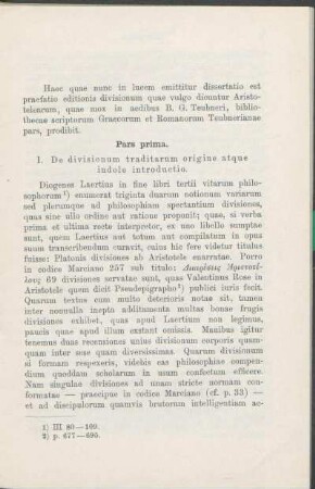 Pars prima.