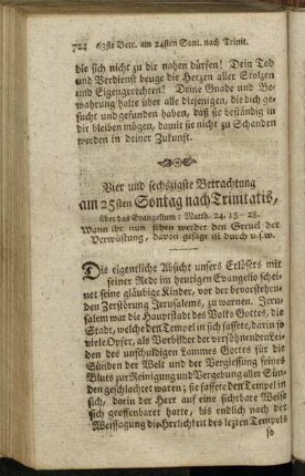 Vier und sechszigste Betrachtung am 25sten Sontag nach Trinitatis, [...]