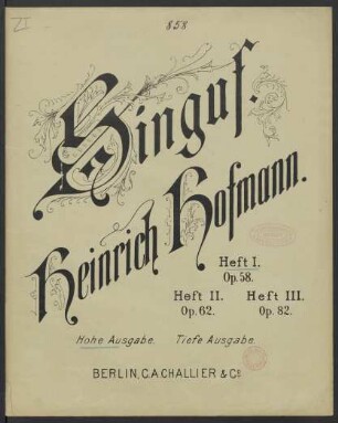 Heft 1: Op. 58