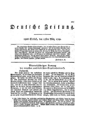 Vierteljähriger Auszug : der neuesten ausländischen Begebenheiten