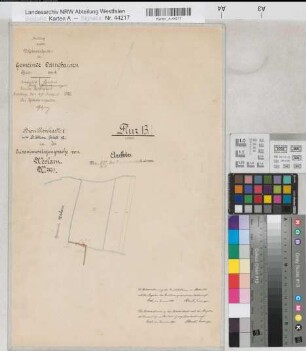 Weslarn (Bad Sassendorf), Separation Weslarn, Bl. 12 Brouillonkarte I Ostinghausen Flur 13