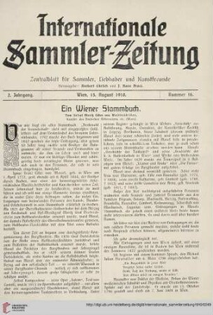 Nummer 16 (15. August)