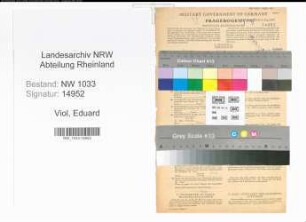Entnazifizierung Eduard Viol , geb. 12.09.1896 (Verw.-Beamter)