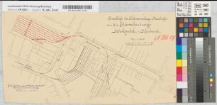 Anschluß der Stationsanlage Oberstraße an die Gleisverbindung Steinkaulstraße-Scheibenstraße Lageplan