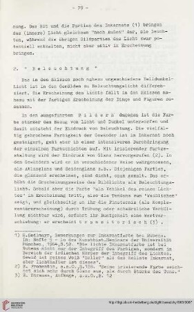 2. „Beleuchtung“