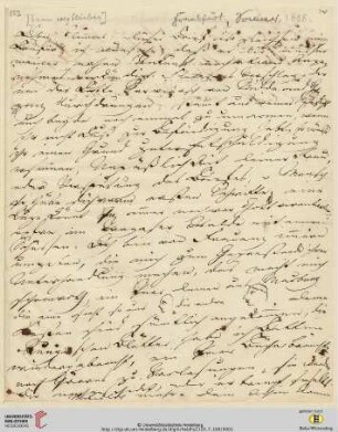 Brief von Achim von Arnim an Clemens Brentano