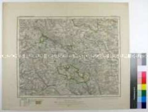 Topographische Karte der Gegend nordöstlich von Hassfurt zwischen Königsberg, Nassach, Birkenfeld, Dietersdorf und Reckendorf im Königreich Bayern