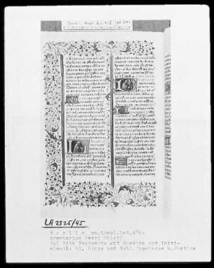 Breviarium Petri Mileti — ---, Folio 344versoBuchseite