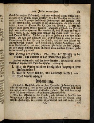 61-75, Abhandlung